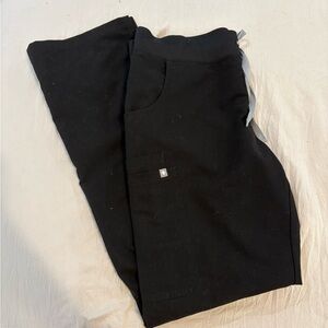 Figs Kade Black Cargo Pants